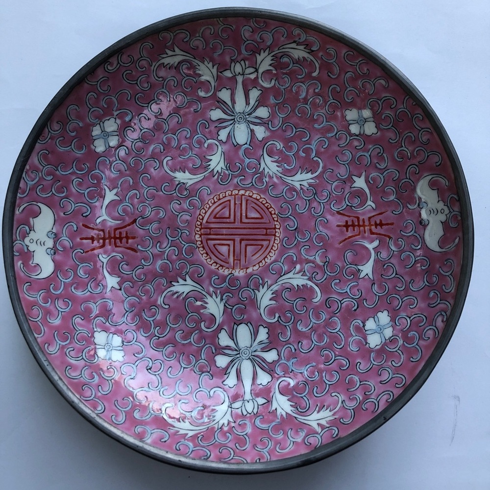 Japanese Porcelain Pewter bowl Hong Kong